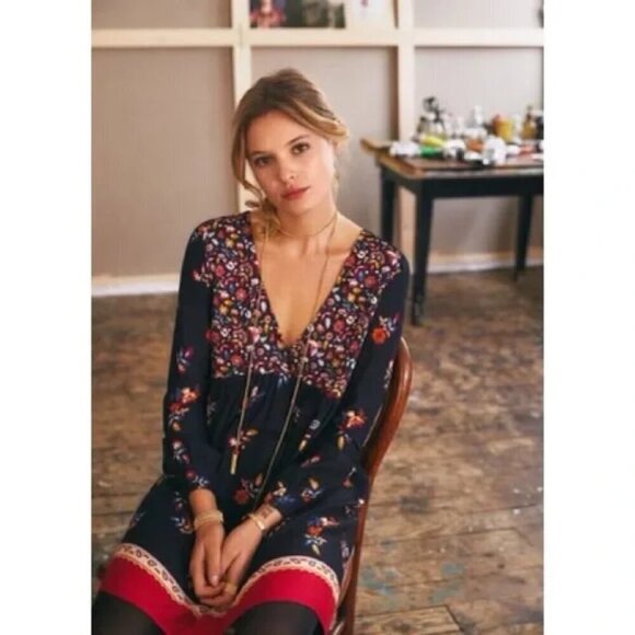💕SEZANE💕 Daphna Dress ~ Boho Floral Print 36 EU - Picture 5 of 16